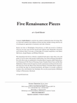 Five Renaissance Pieces