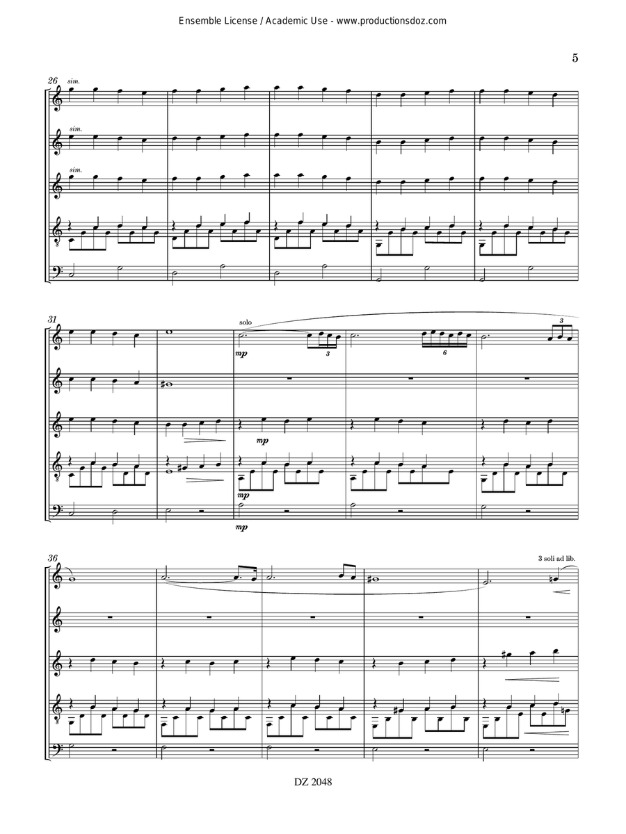 Agapi Mou Agapi Mou Orchestra scores gallery preview page 5
