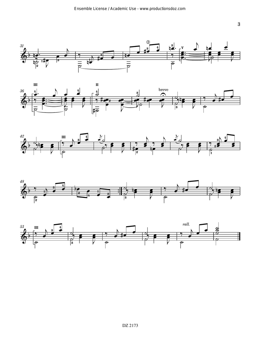 Los Sentimientos Los Sentimientos Classical Guitar scores gallery preview page 3