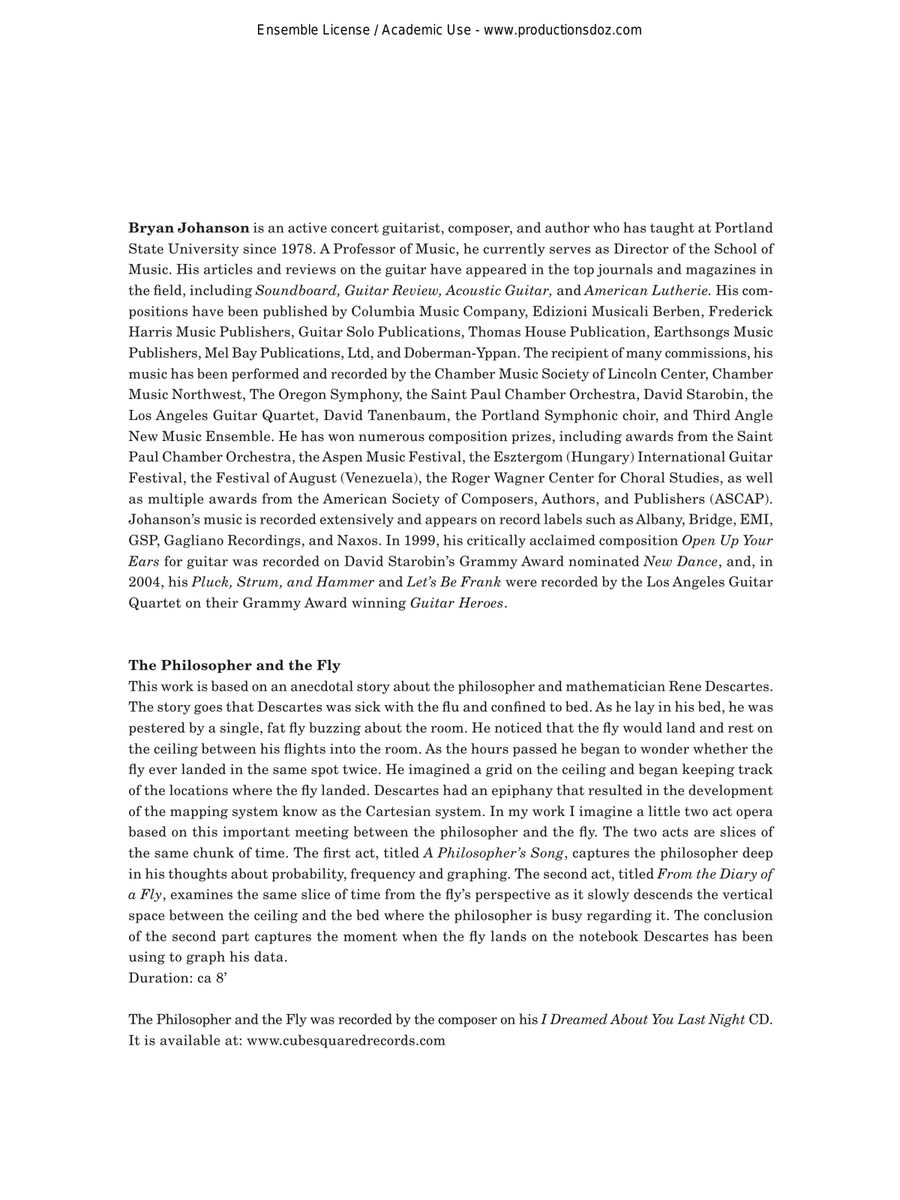 The Philosopher and the Fly Classical Guitar scores gallery preview page 2