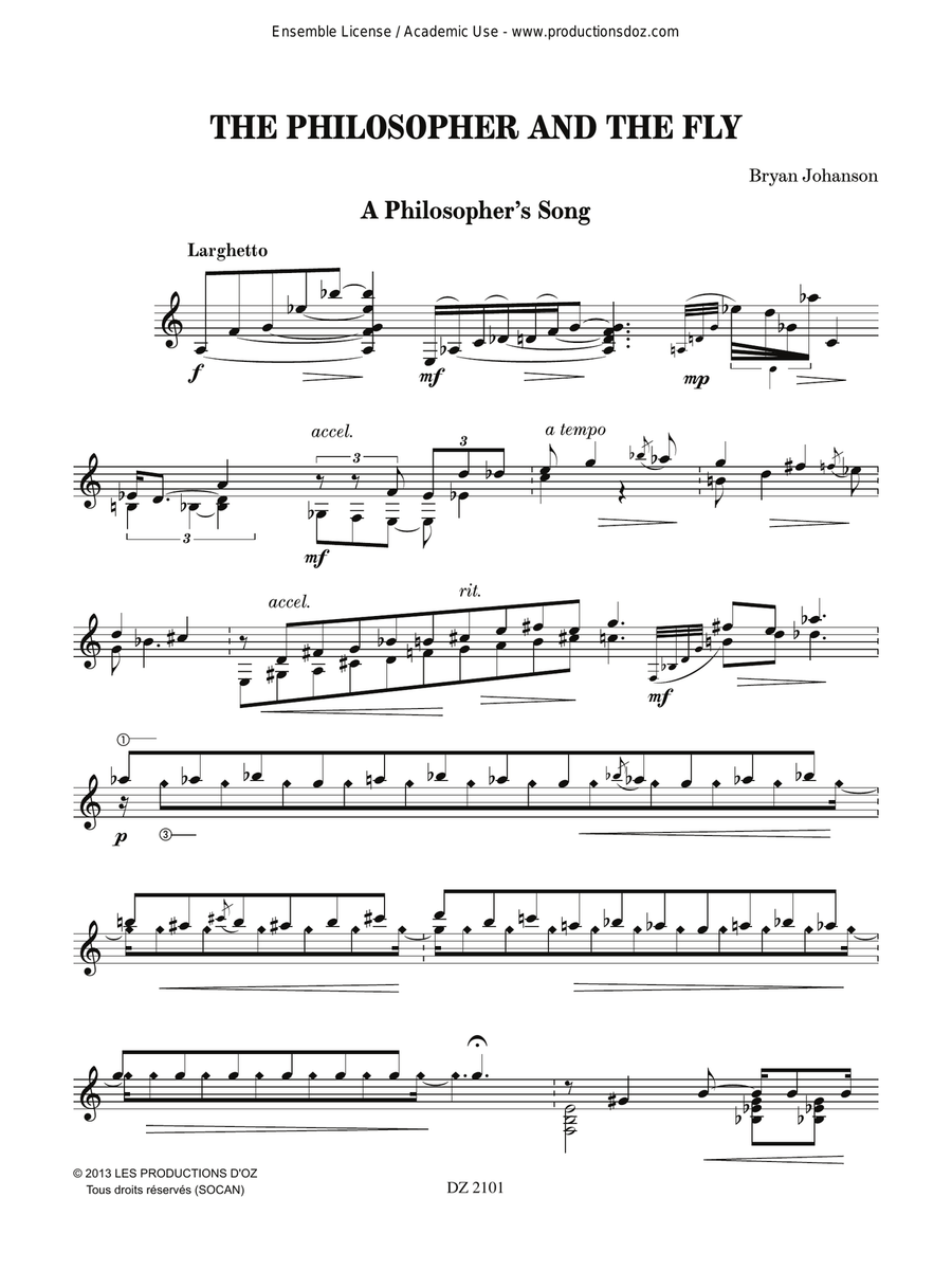 The Philosopher and the Fly Classical Guitar scores gallery preview page 3