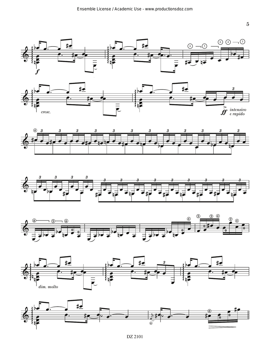 The Philosopher and the Fly Classical Guitar scores gallery preview page 5