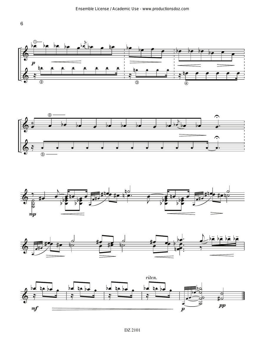 The Philosopher and the Fly Classical Guitar scores gallery preview page 6