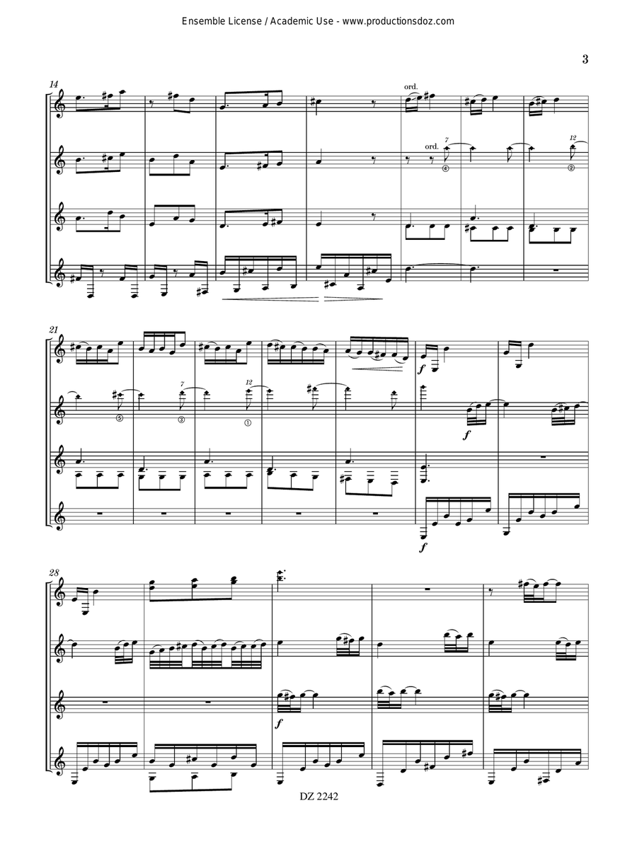 World Tour - Berceuse - Catalonia Guitar Ensemble scores gallery preview page 3