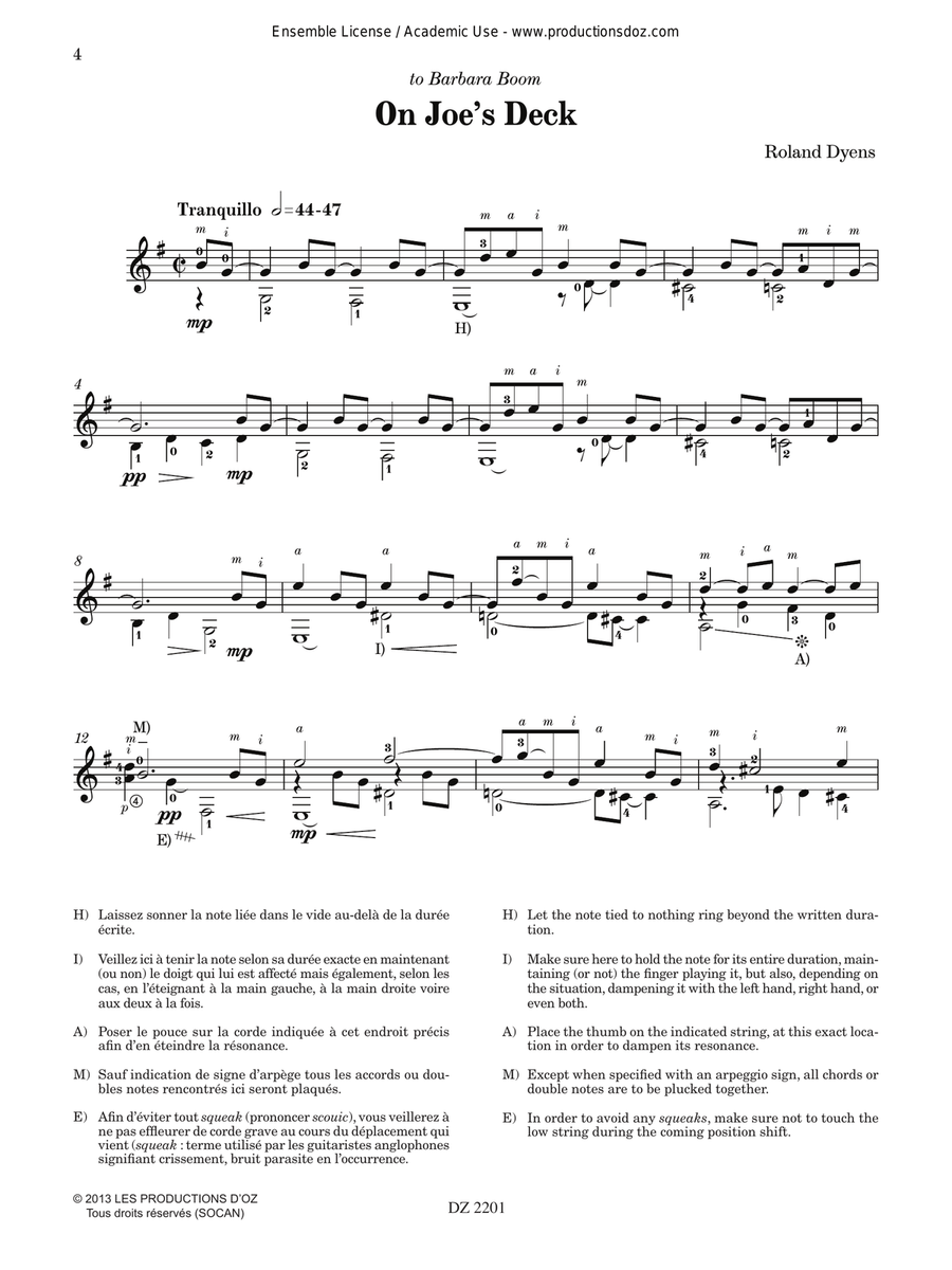 Les 100 de Roland Dyens - L’intégrale, vol. 1 Classical Guitar scores gallery preview page 4