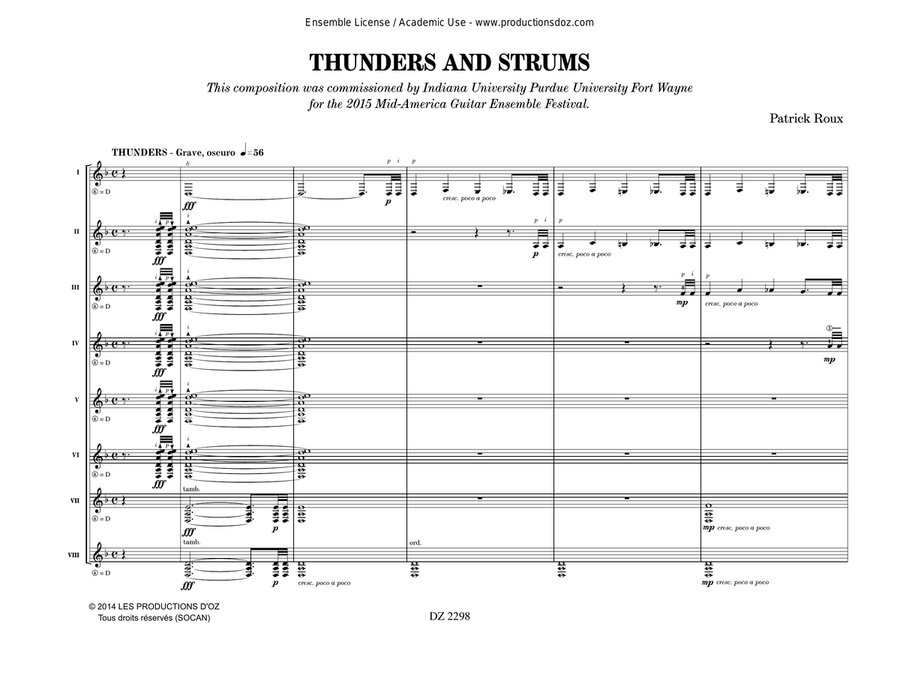 Thunders and Strums Thunders and Strums Classical Guitar scores gallery preview page 3