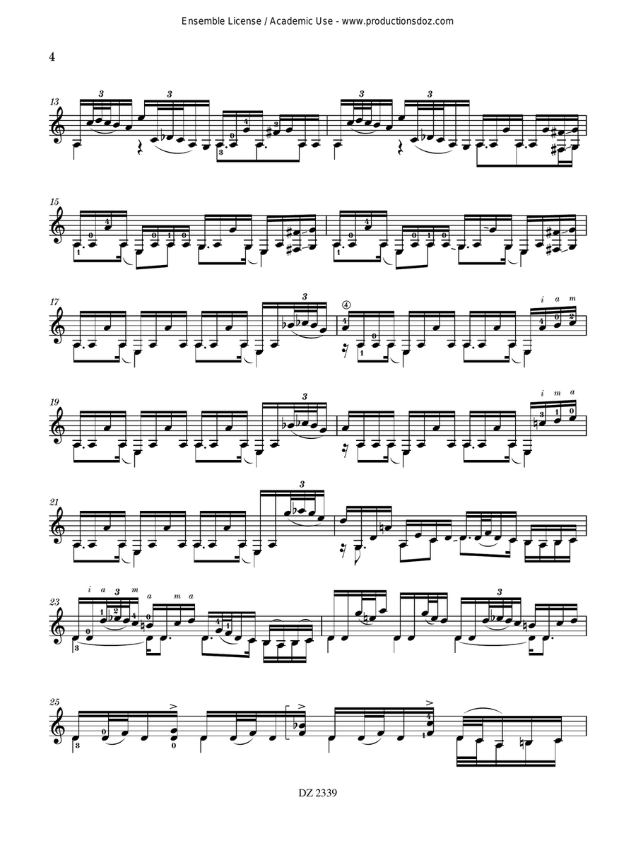 Touareg Touareg Classical Guitar scores gallery preview page 4