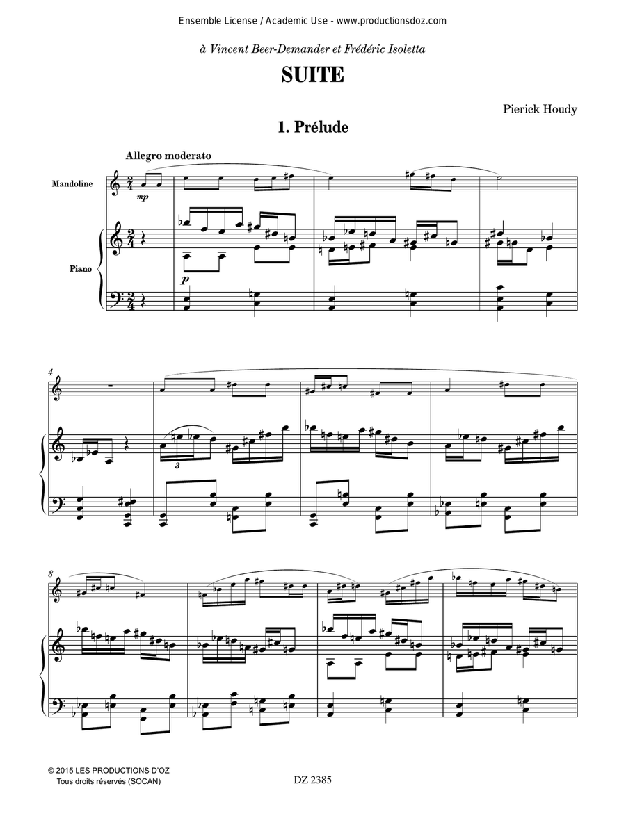 Suite Suite Piano Accompaniment scores gallery preview page 4