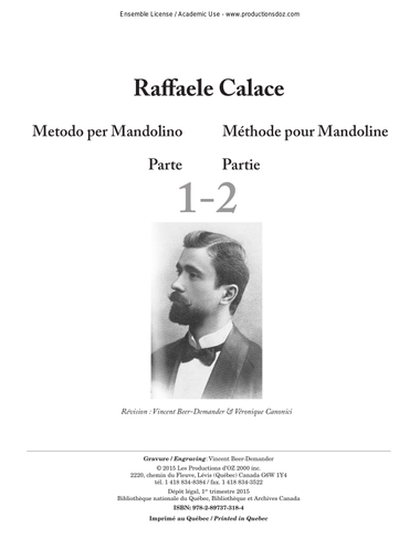 Méthode pour mandoline, partie 1-2