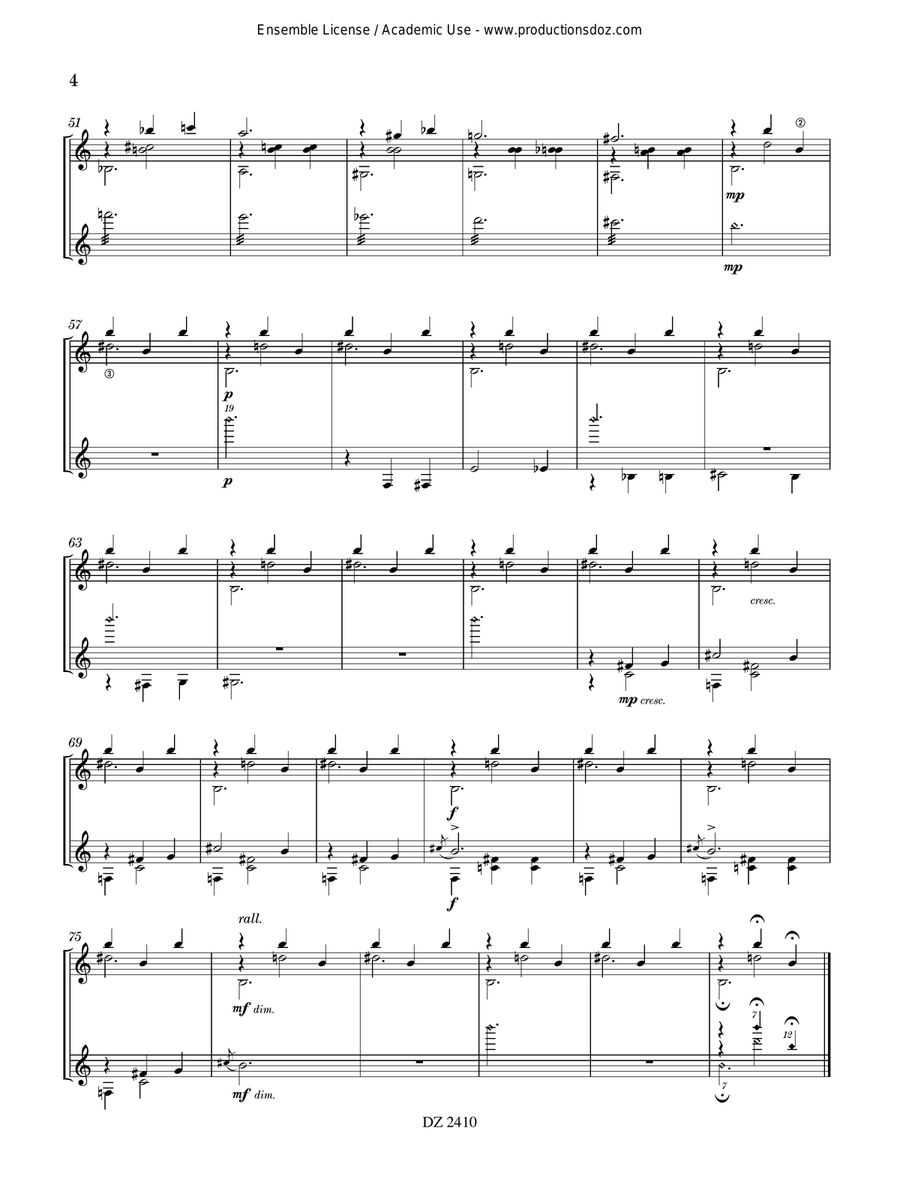 Three Graces Three Graces Classical Guitar scores gallery preview page 5