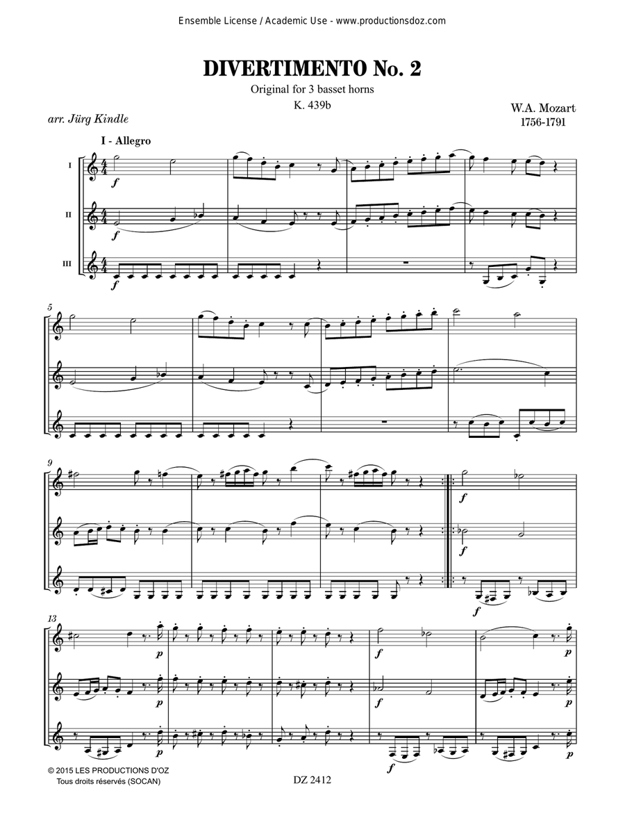 Divertimento No. 2 Divertimento No. 2 Guitar Ensemble scores gallery preview page 4