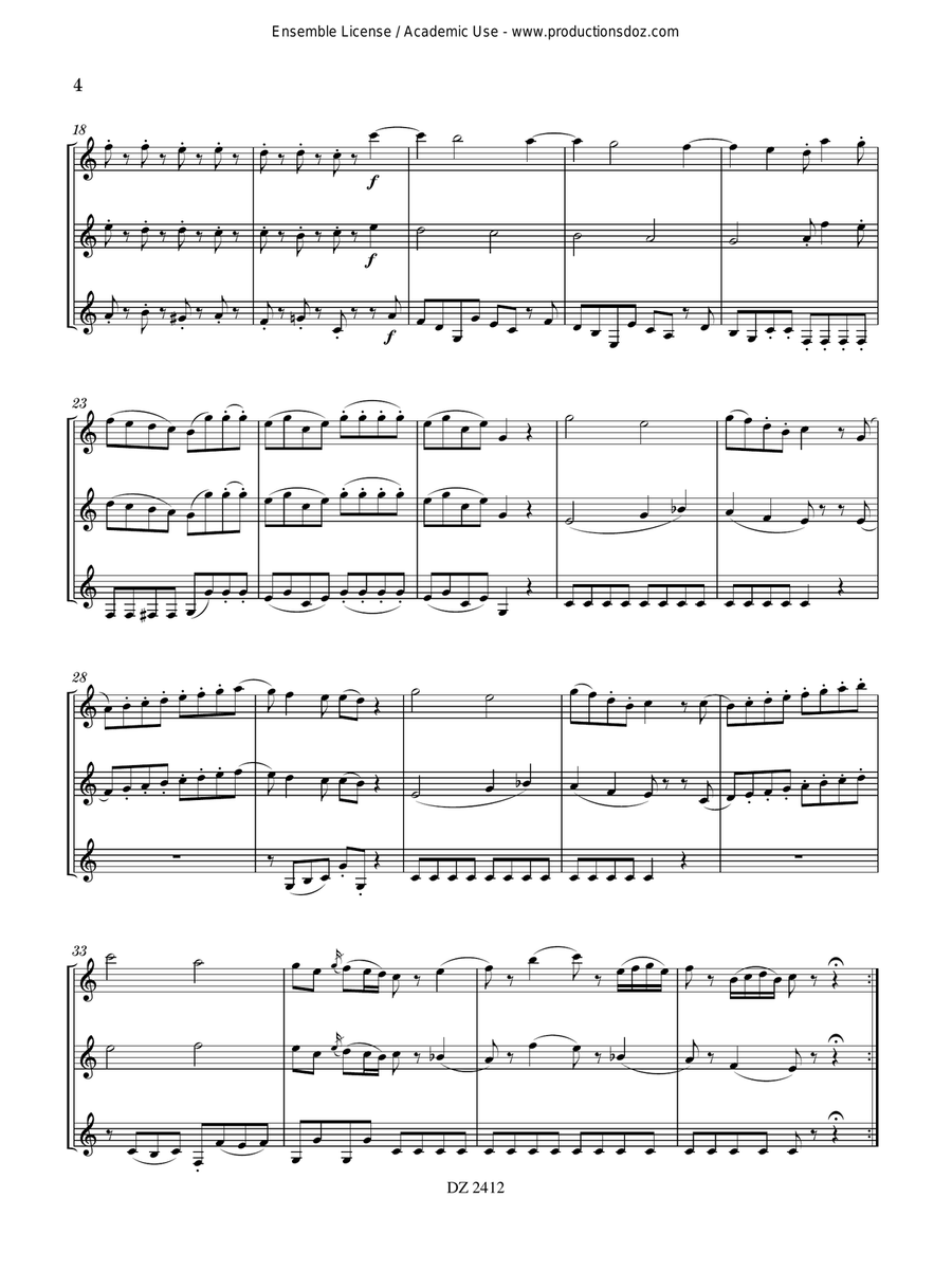 Divertimento No. 2 Divertimento No. 2 Guitar Ensemble scores gallery preview page 5