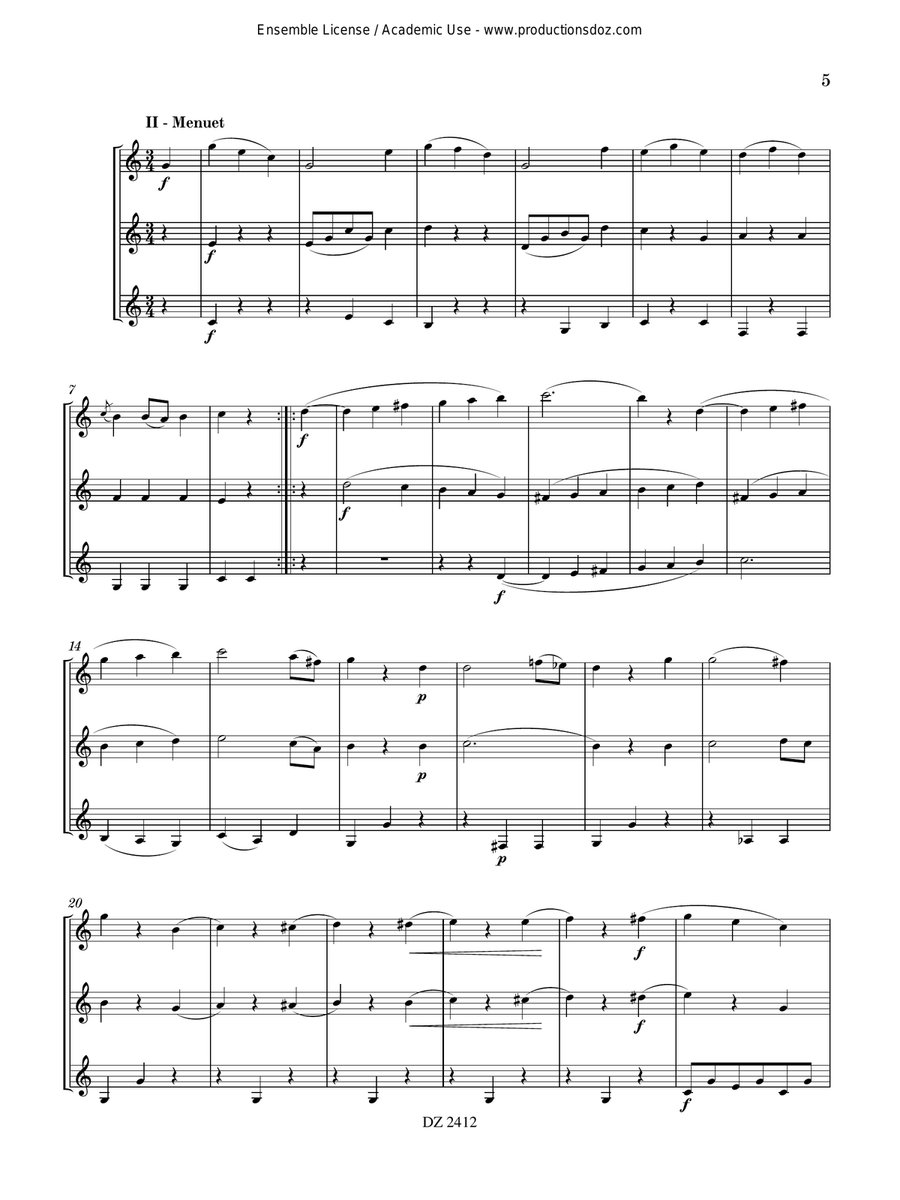 Divertimento No. 2 Divertimento No. 2 Guitar Ensemble scores gallery preview page 6