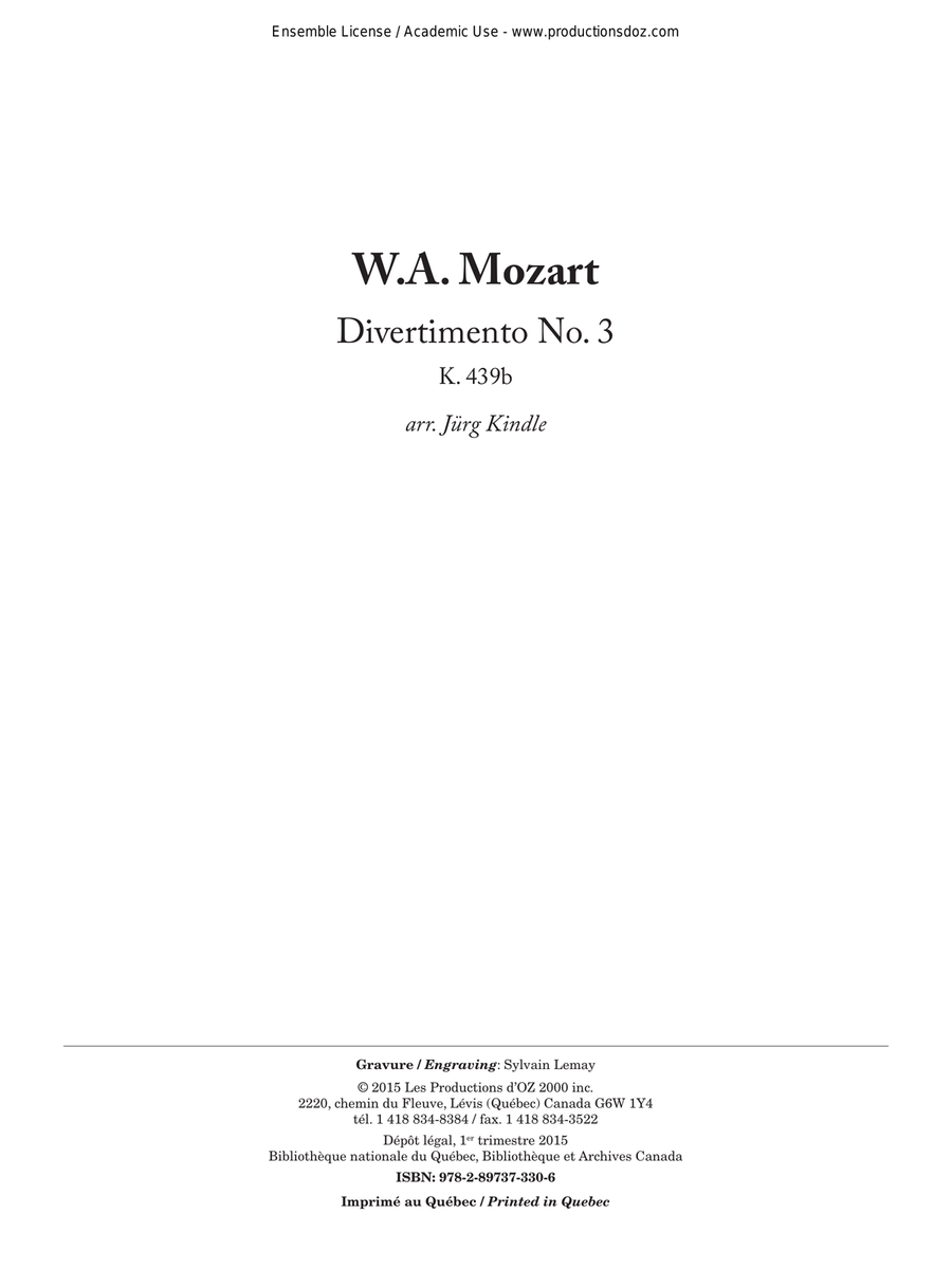 Divertimento No. 3 Divertimento No. 3 Guitar Ensemble scores gallery preview page 2