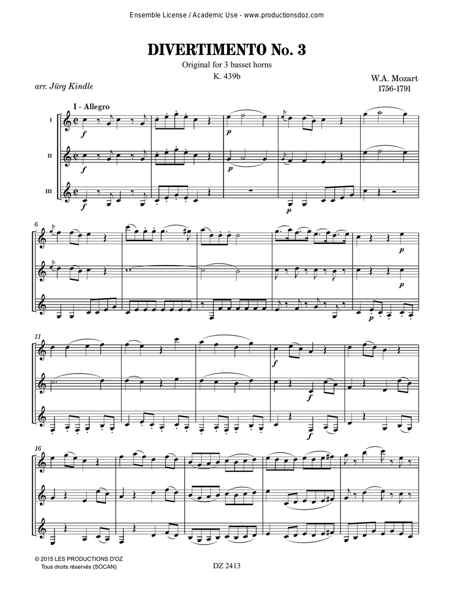 Divertimento No. 3 Divertimento No. 3 Guitar Ensemble scores gallery preview page 4