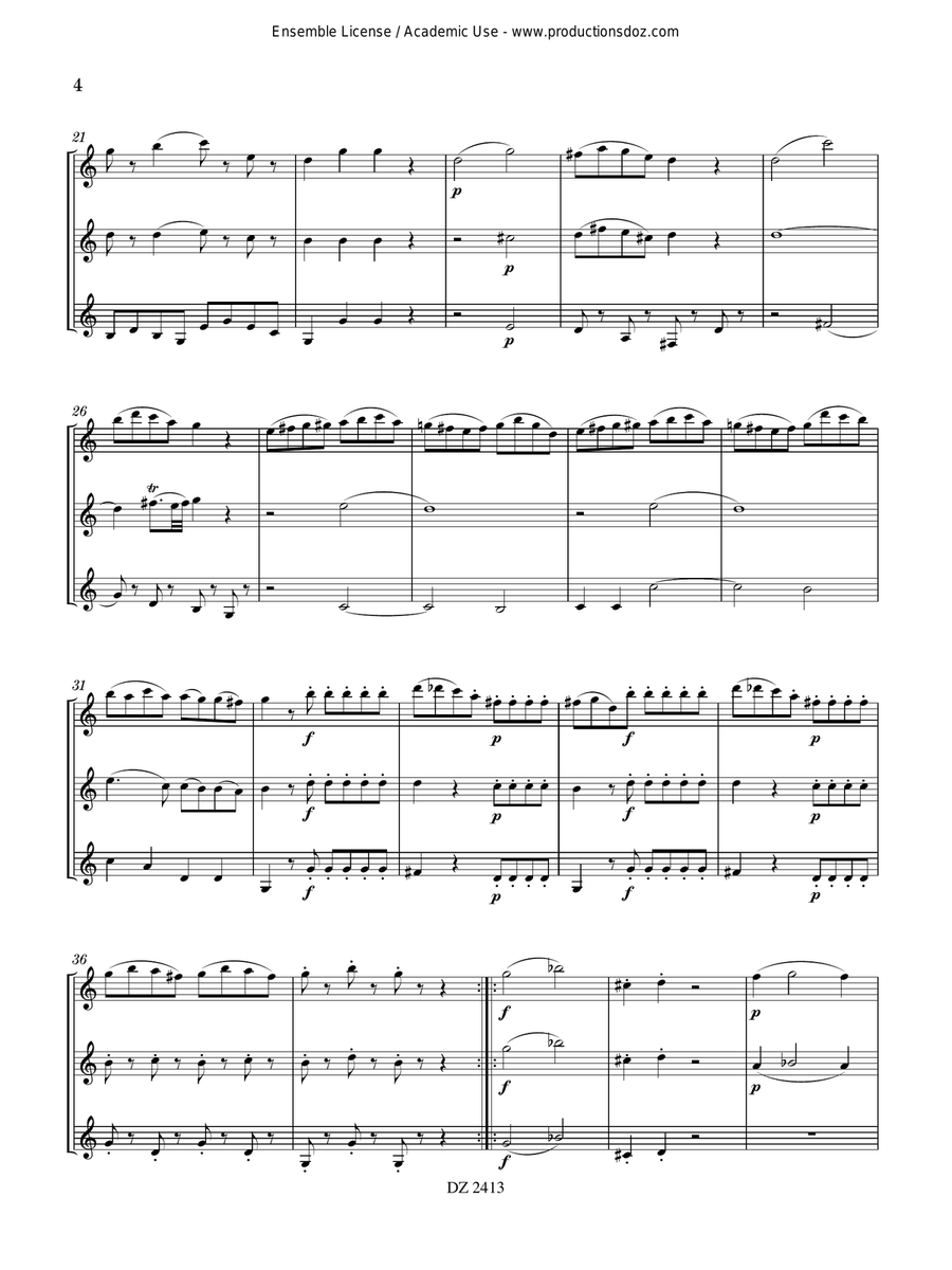 Divertimento No. 3 Divertimento No. 3 Guitar Ensemble scores gallery preview page 5