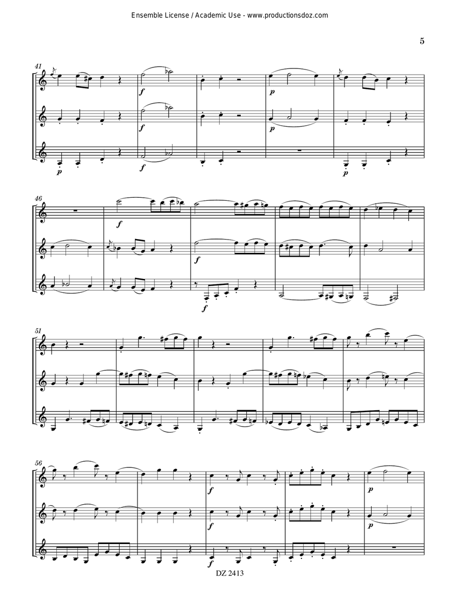 Divertimento No. 3 Divertimento No. 3 Guitar Ensemble scores gallery preview page 6