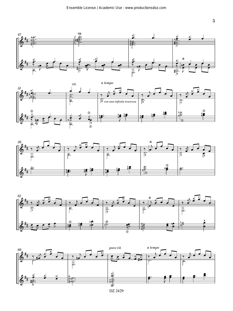 A Rainbow for Minoru A Rainbow for Minoru Classical Guitar scores gallery preview page 5