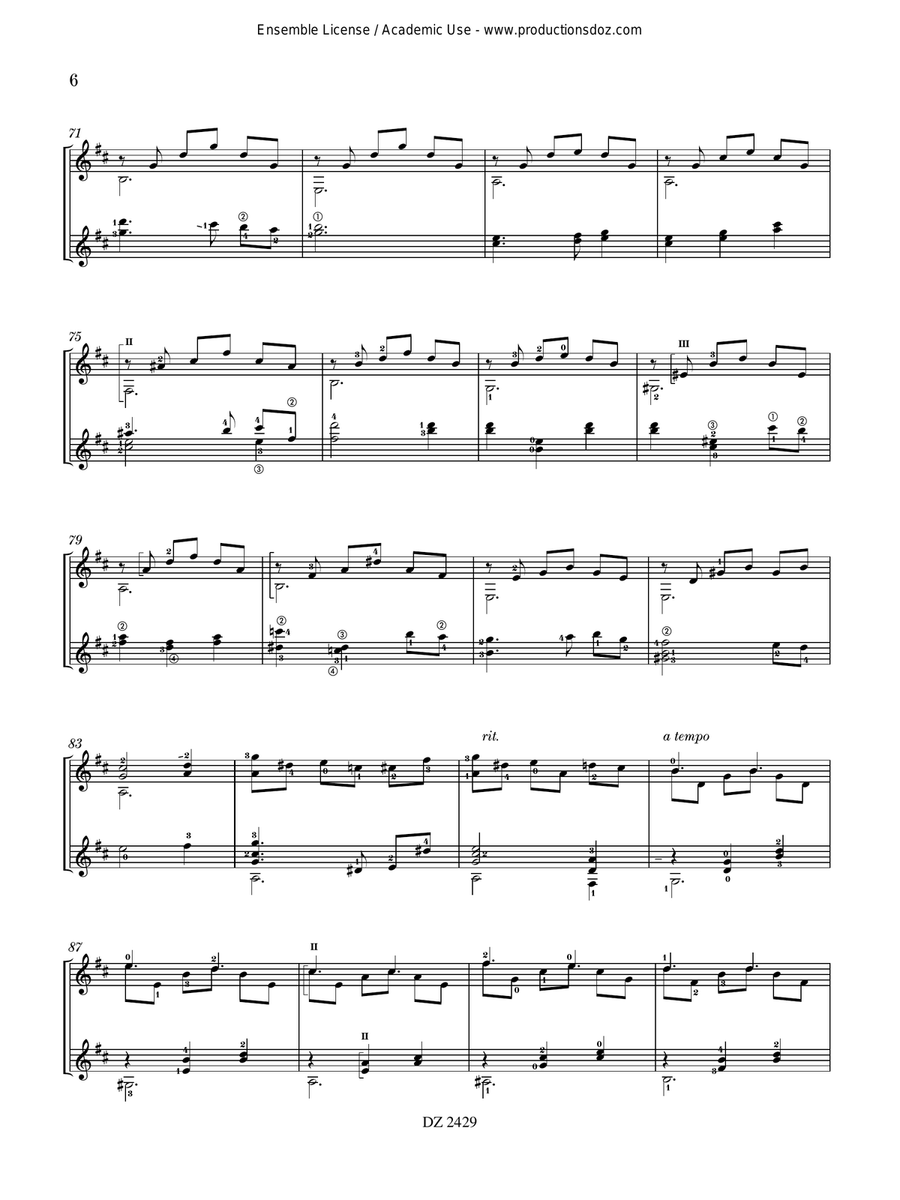 A Rainbow for Minoru A Rainbow for Minoru Classical Guitar scores gallery preview page 6