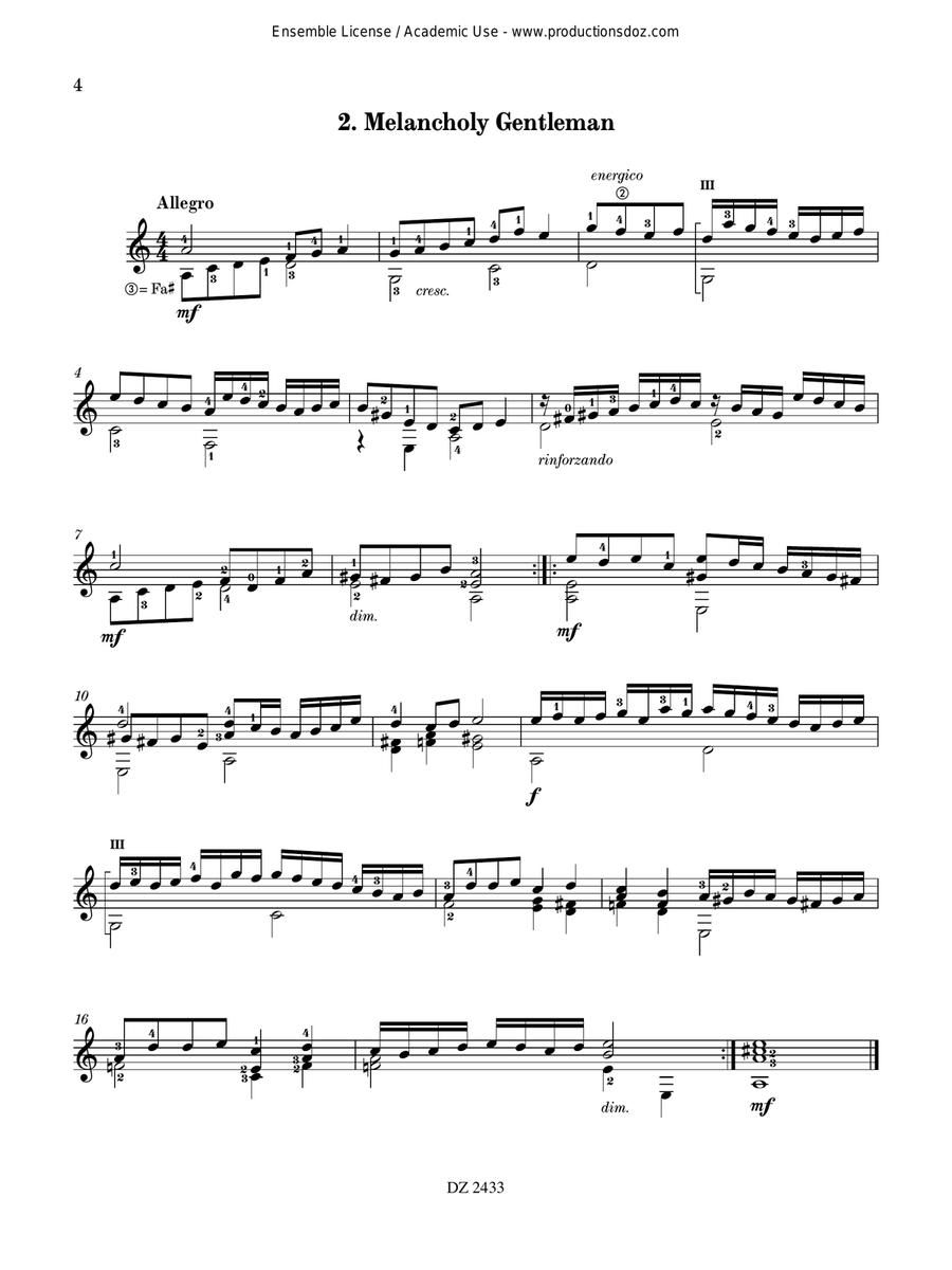 In Ancient Style In Ancient Style Classical Guitar scores gallery preview page 4