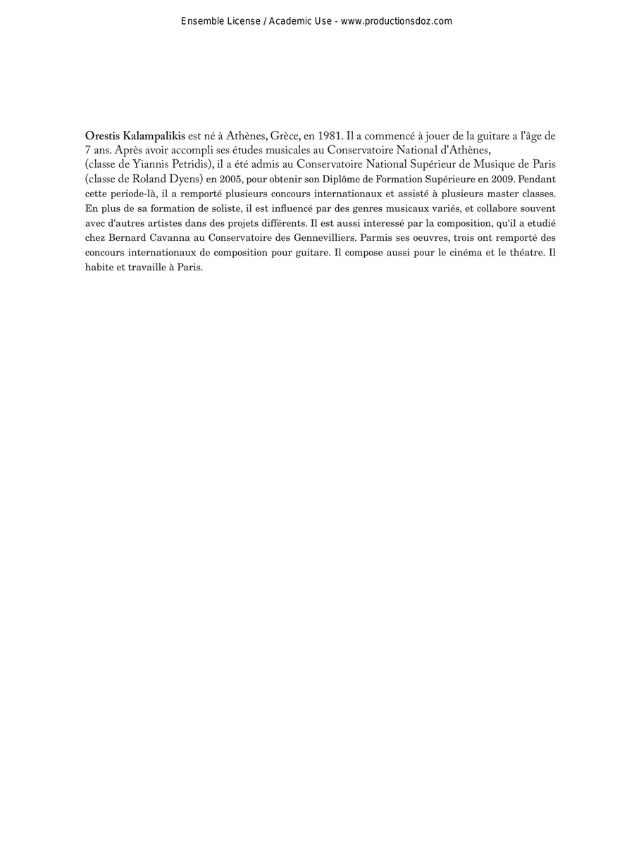 Sur le fil du vent Sur le fil du vent Classical Guitar scores gallery preview page 2