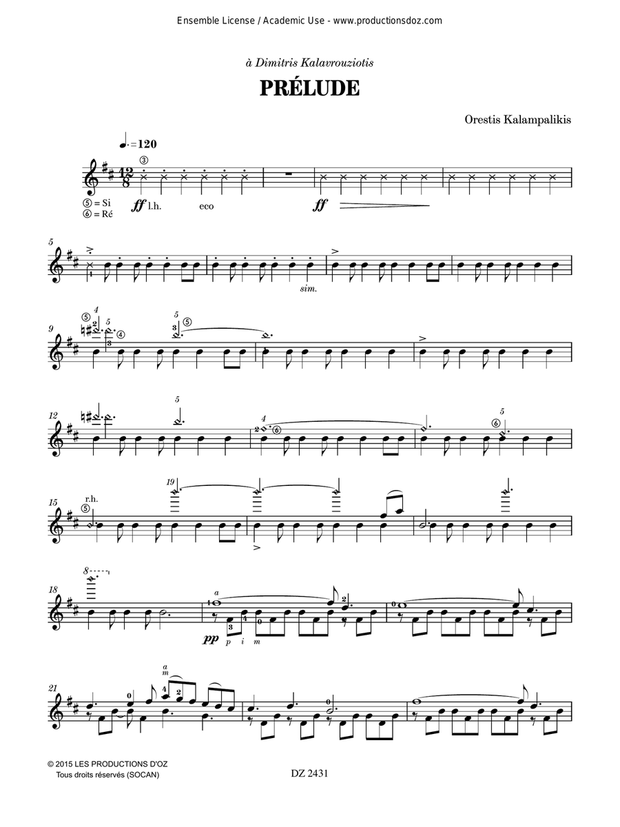 Prélude Prélude Classical Guitar scores gallery preview page 3