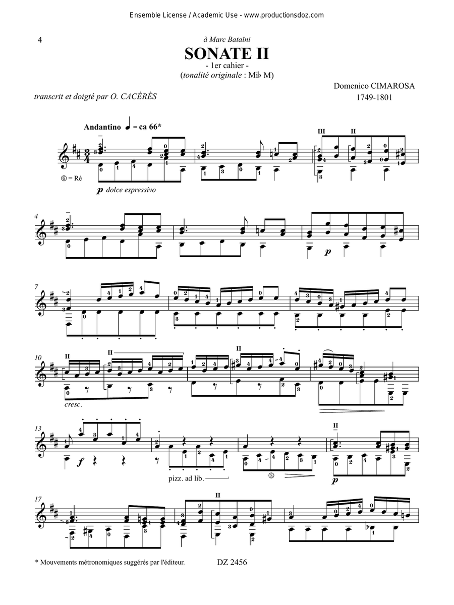 10 Sonates 10 Sonates Classical Guitar scores gallery preview page 4