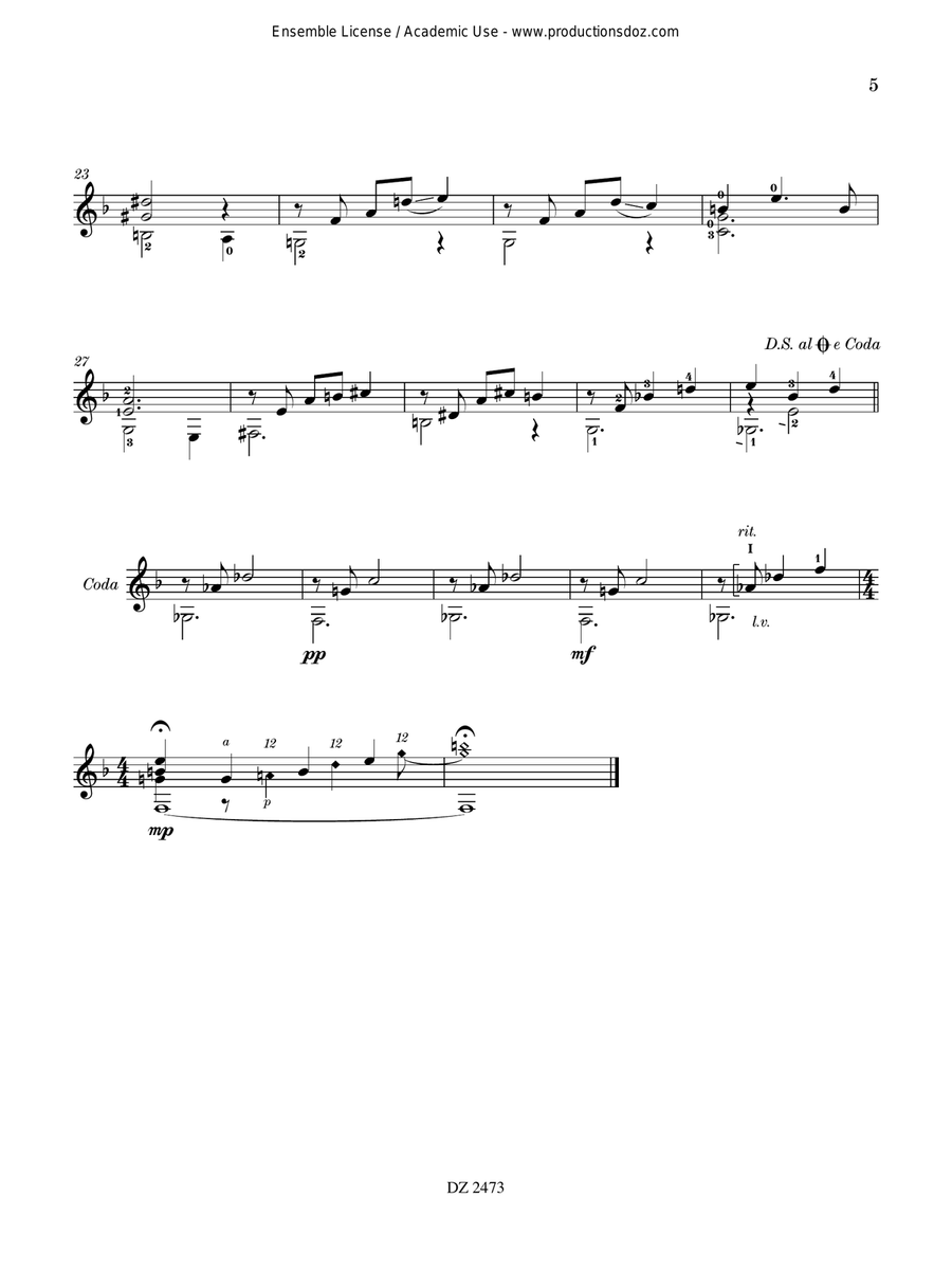12 Semi-Simple Jazzy Studies Electric Guitar scores gallery preview page 5