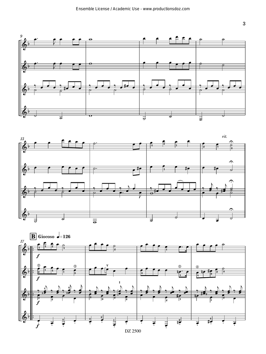 2 Mélodies Yiddish 2 Mélodies Yiddish Guitar Ensemble scores gallery preview page 3