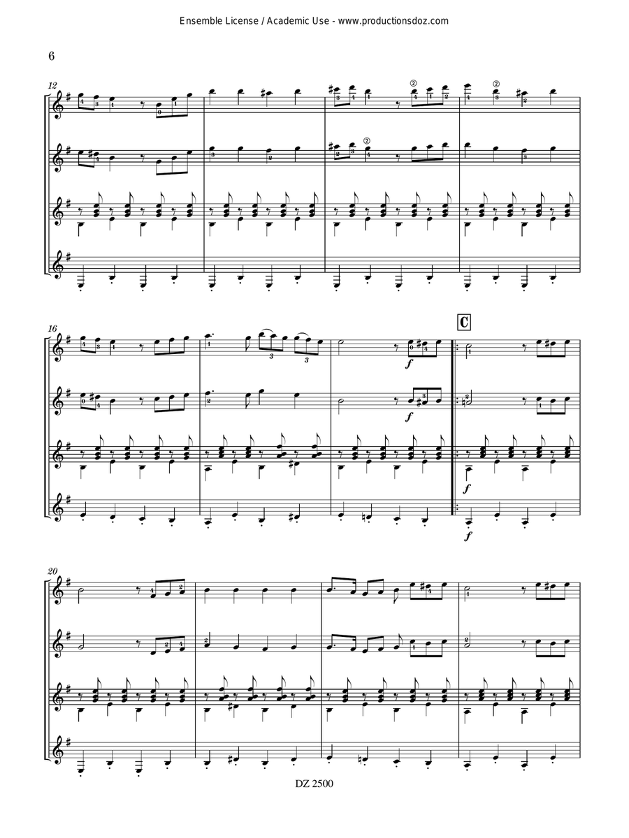 2 Mélodies Yiddish 2 Mélodies Yiddish Guitar Ensemble scores gallery preview page 6