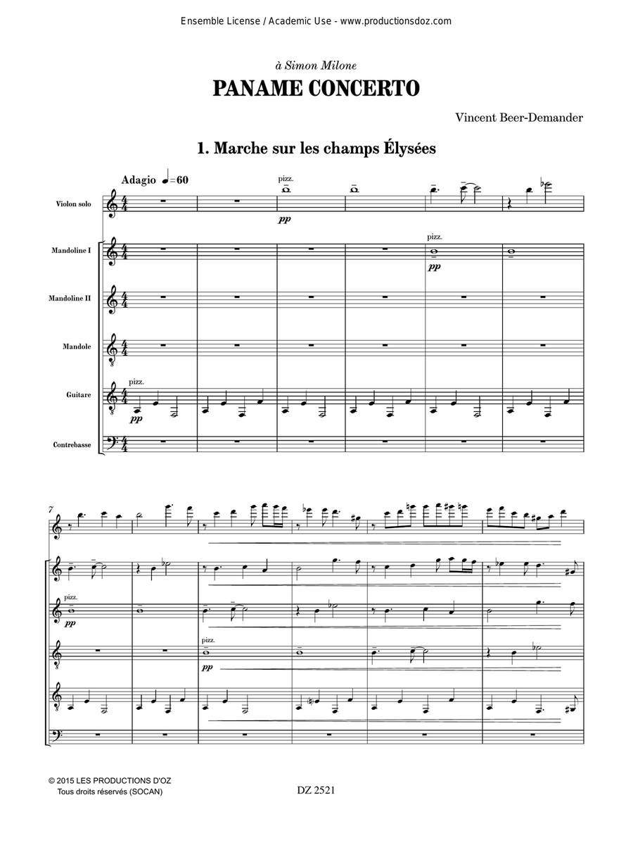 Paname Concerto Paname Concerto Orchestra scores gallery preview page 3
