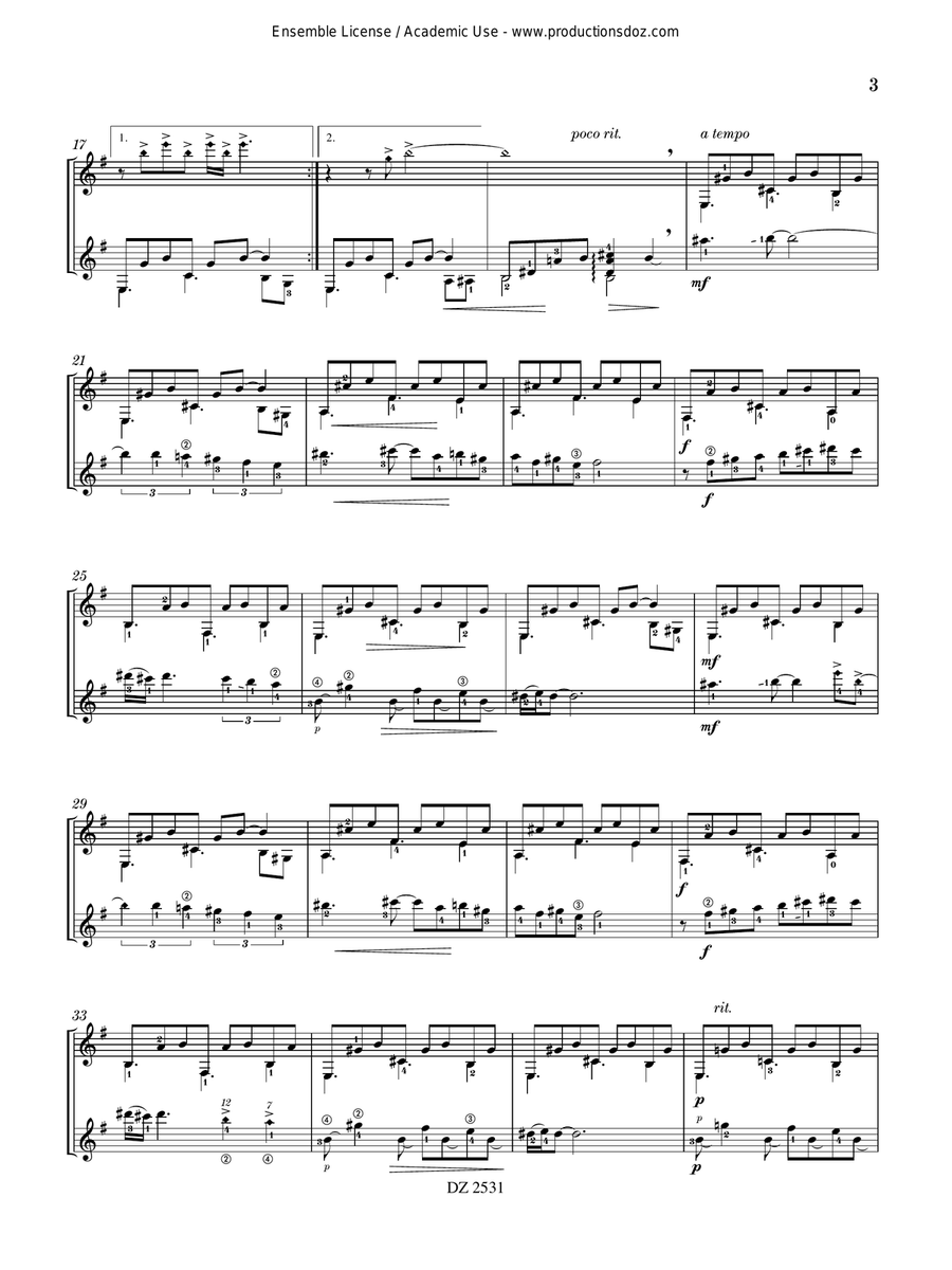 Comme un regret / Drôle de Blues Electric Guitar scores gallery preview page 3