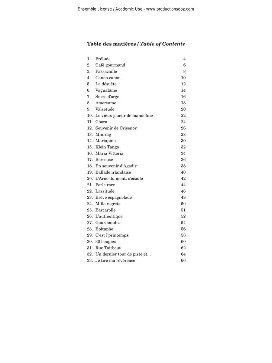 Mes derniers feuillets - 33 pièces Classical Guitar scores gallery preview page 2
