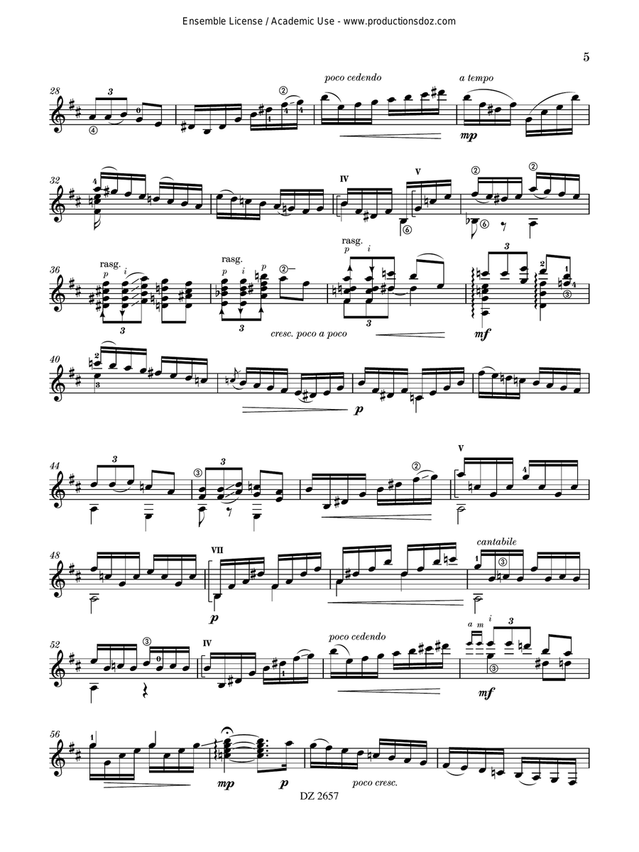 Las puertas de la memoria Classical Guitar scores gallery preview page 5