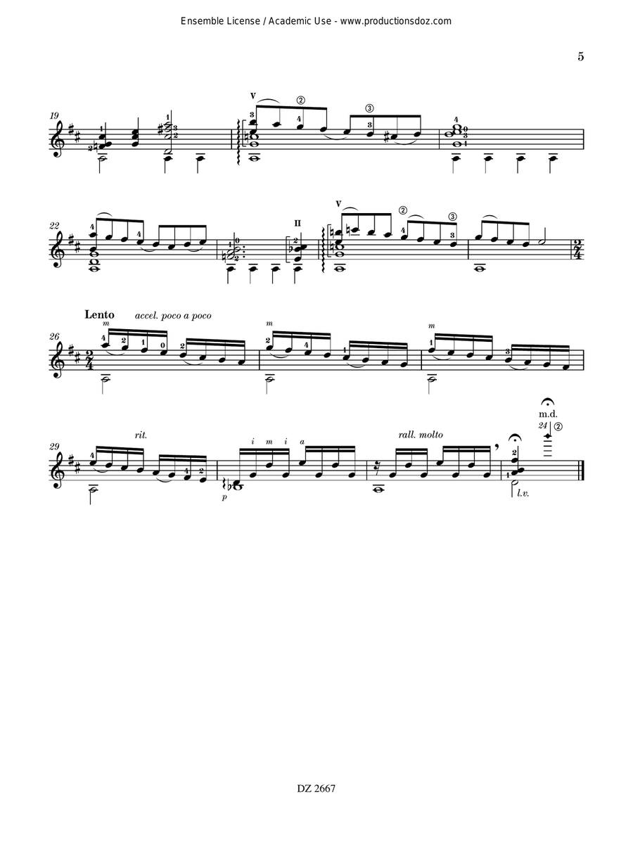 5 Études 5 Études Classical Guitar scores gallery preview page 5