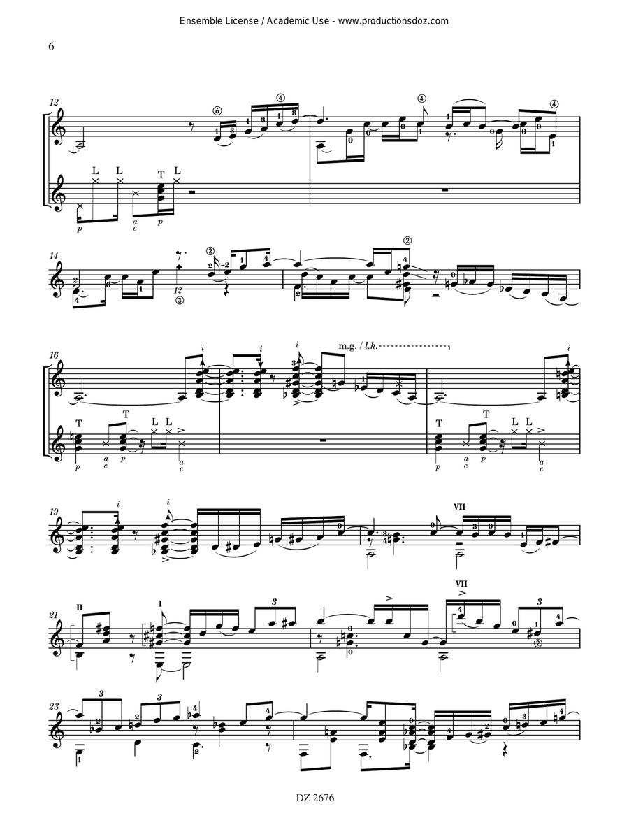 Hommage à Tom Jobim Hommage à Tom Jobim Classical Guitar scores gallery preview page 6