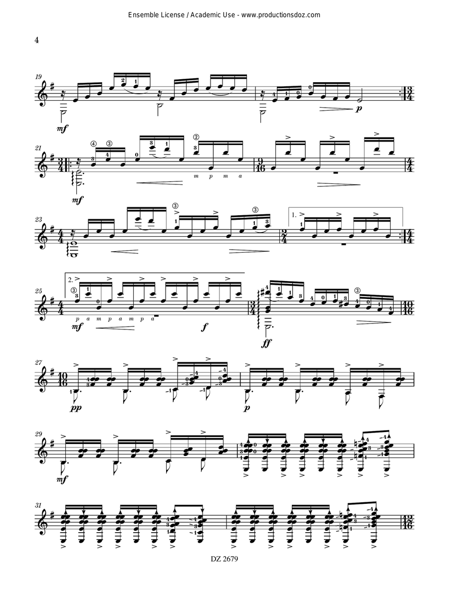 Tel un songe Tel un songe Classical Guitar scores gallery preview page 4