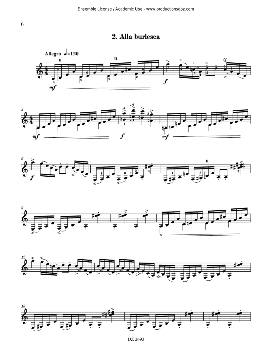 Suite No. 3 Suite No. 3 Classical Guitar scores gallery preview page 6