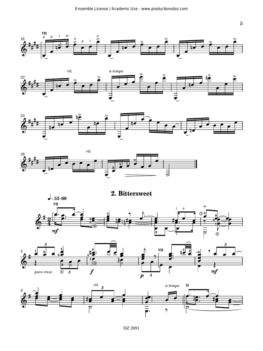Suite No. 1 Suite No. 1 Classical Guitar scores gallery preview page 5