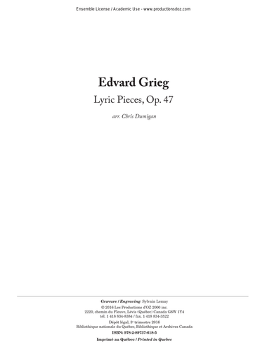 Lyric Pieces, Op. 47
