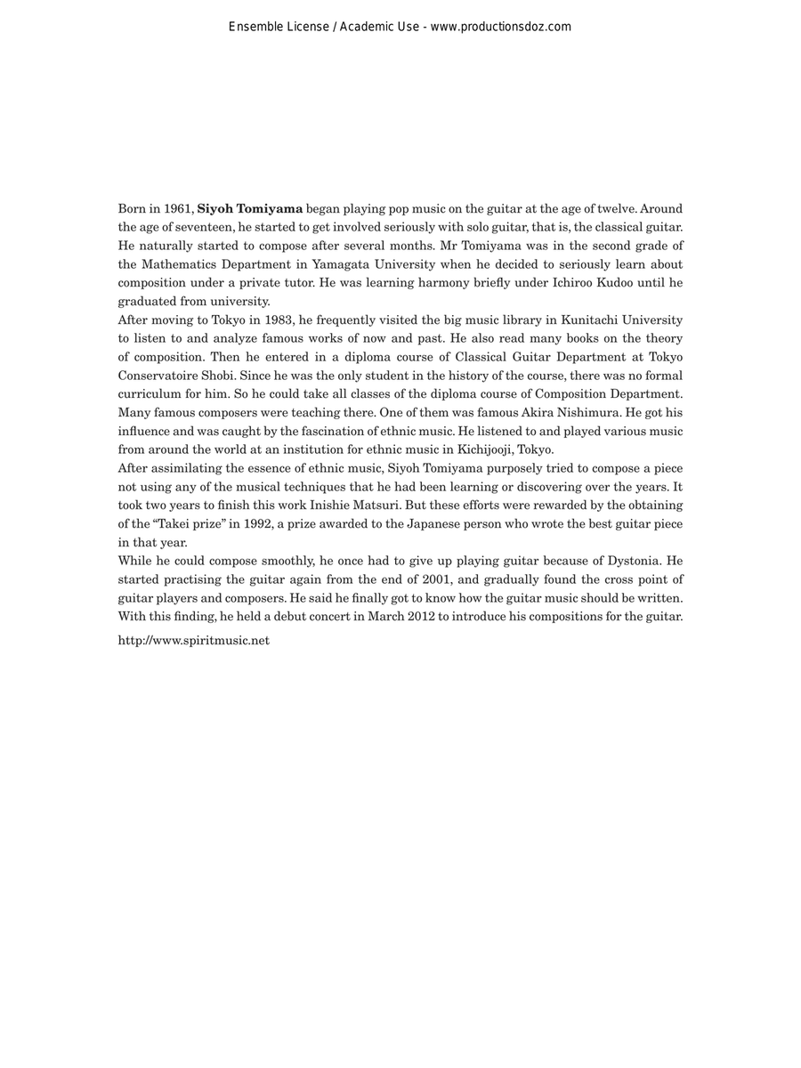 Three Fragments of Life Three Fragments of Life Classical Guitar scores gallery preview page 2