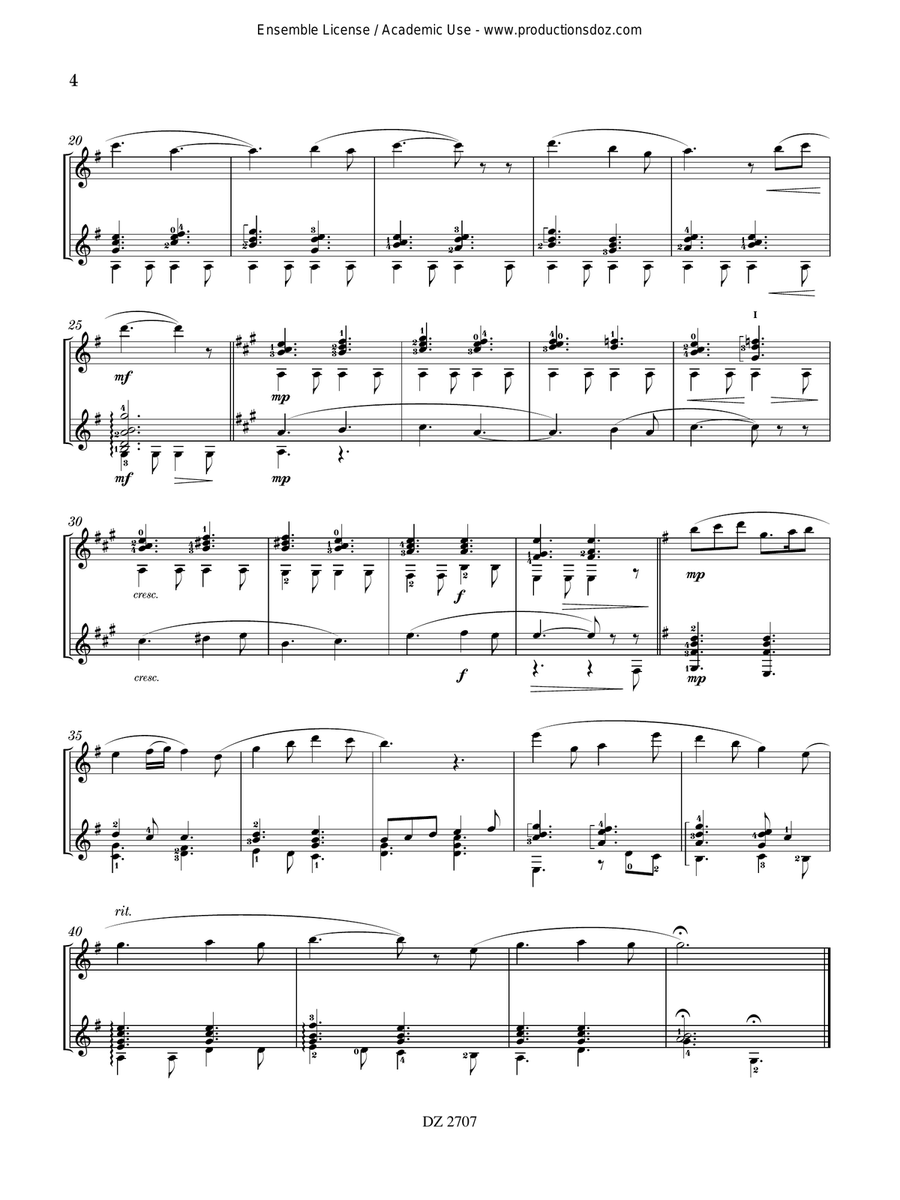 Three Fragments of Life Three Fragments of Life Classical Guitar scores gallery preview page 4
