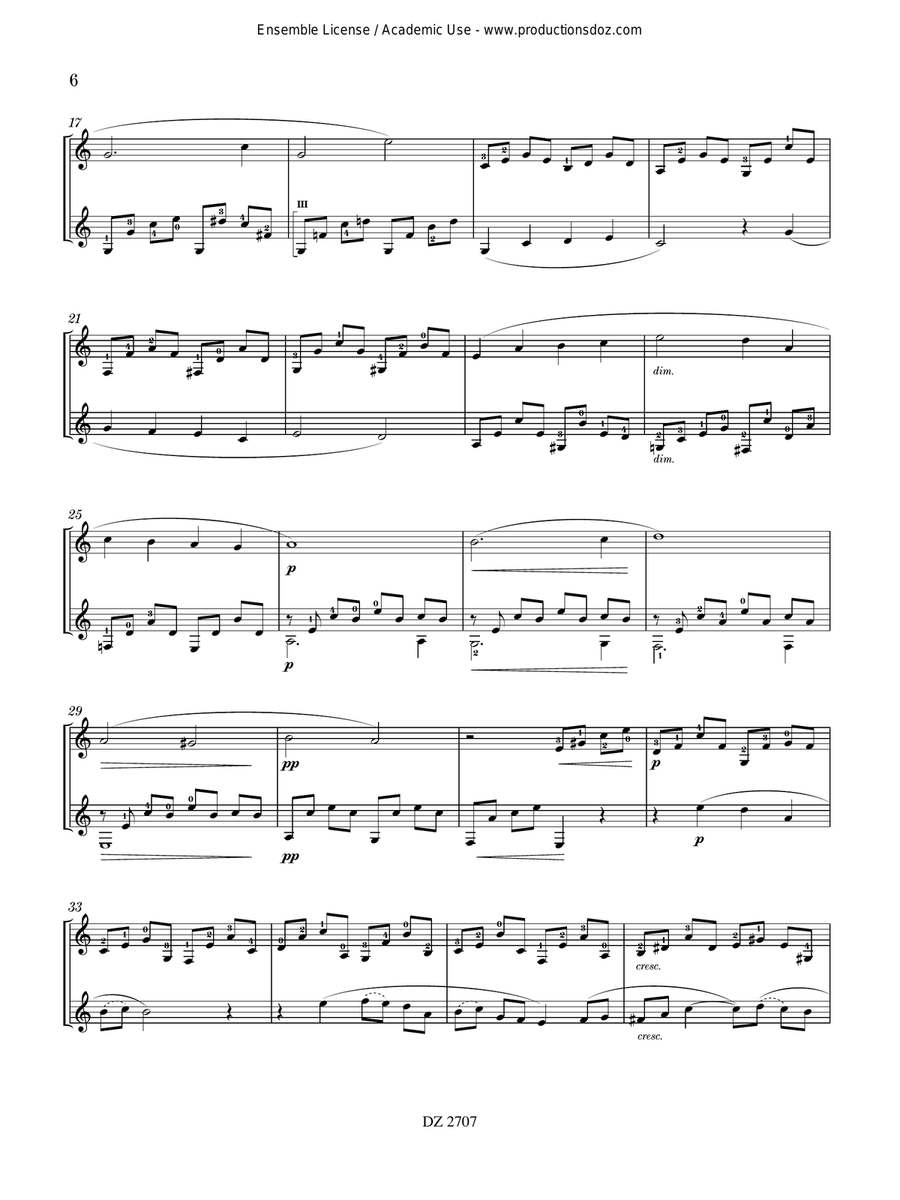 Three Fragments of Life Three Fragments of Life Classical Guitar scores gallery preview page 6