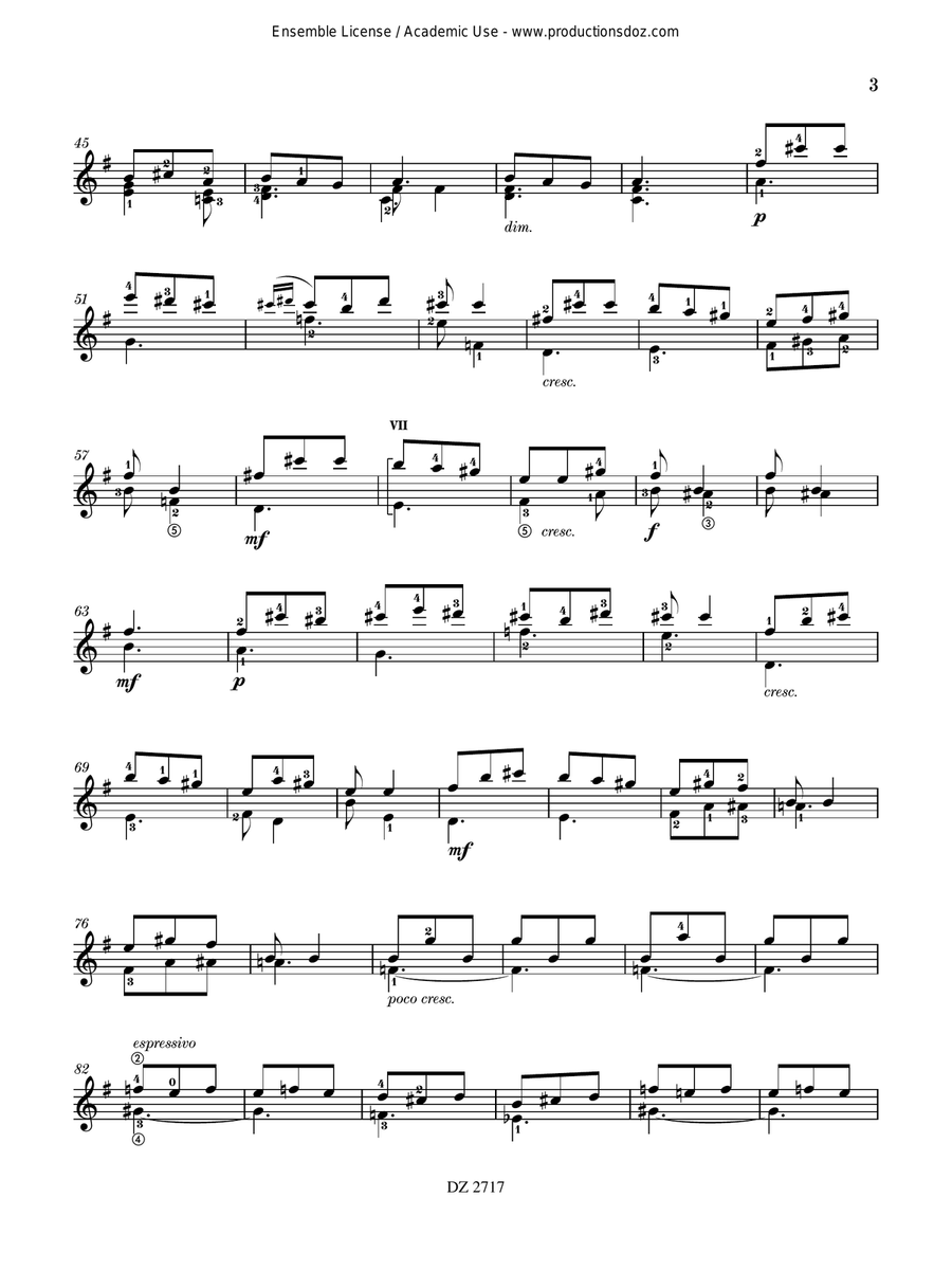 Deux ricercares roumains Deux ricercares roumains Classical Guitar scores gallery preview page 3