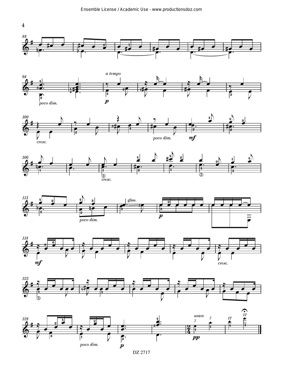 Deux ricercares roumains Deux ricercares roumains Classical Guitar scores gallery preview page 4
