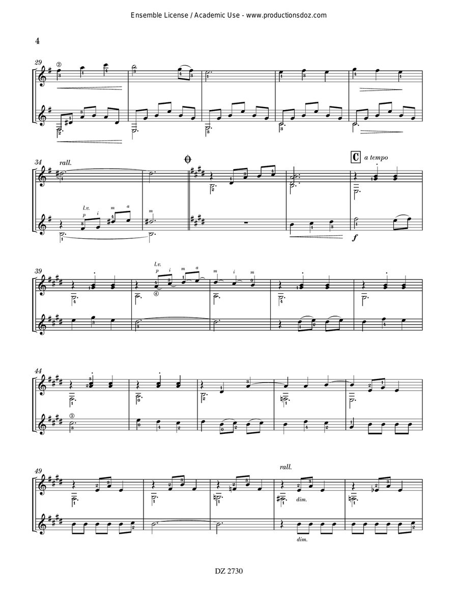 Duos, vol. 2 Duos, vol. 2 Classical Guitar scores gallery preview page 4