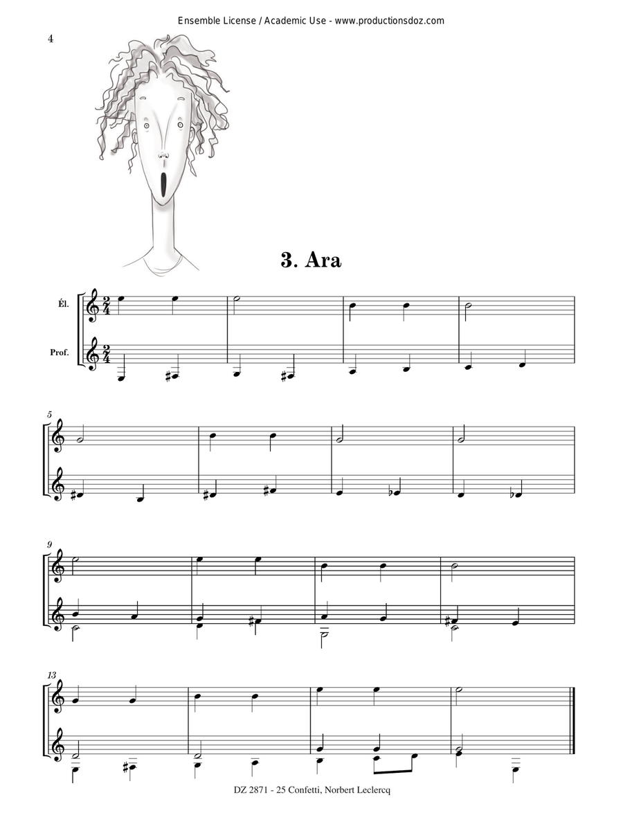 25 Confetti - méthode de guitare débutant en 5e position Classical Guitar scores gallery preview page 4