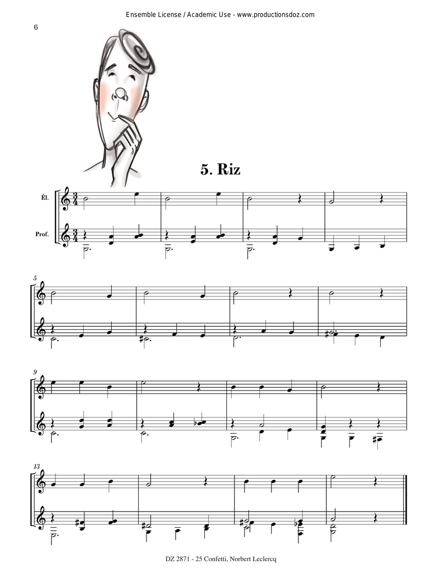 25 Confetti - méthode de guitare débutant en 5e position Classical Guitar scores gallery preview page 6
