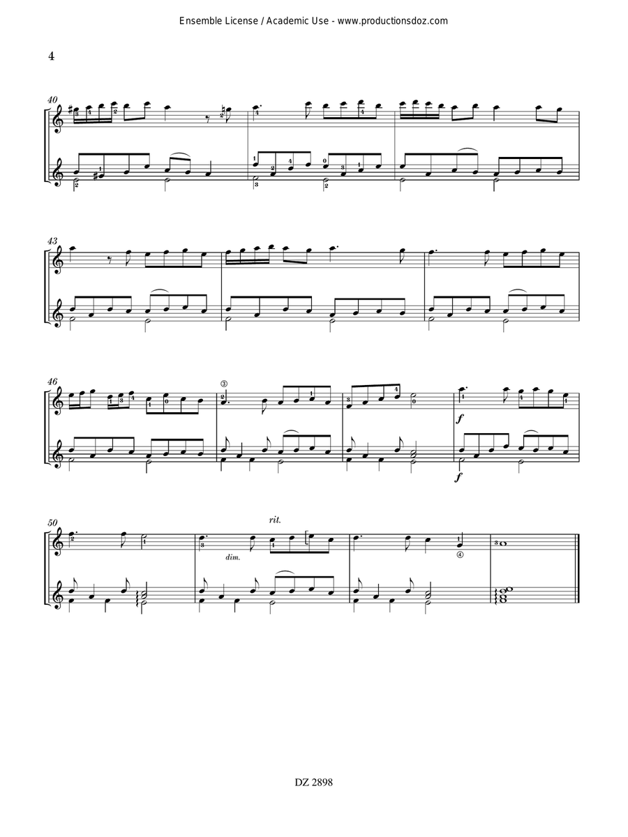 Diptyque Diptyque Classical Guitar scores gallery preview page 4
