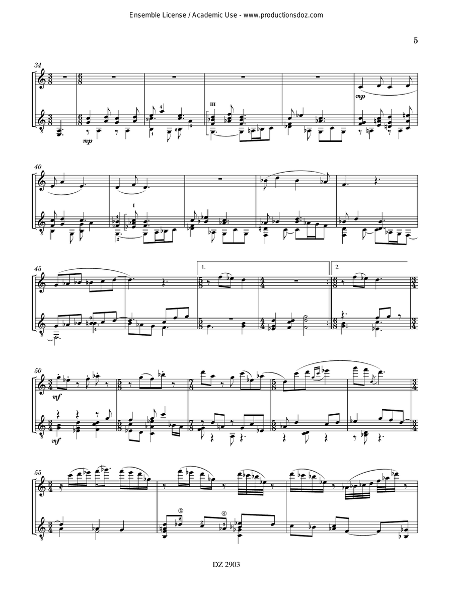 Sonata Sonata Flute scores gallery preview page 5